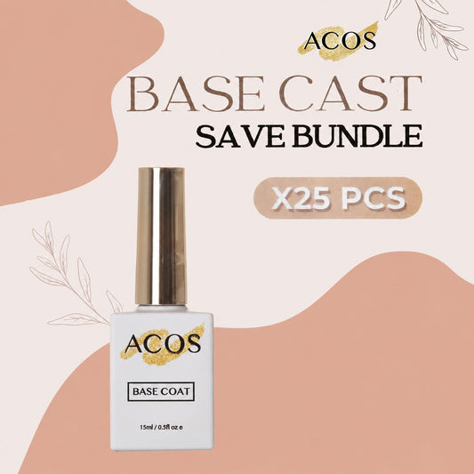 ACOS Gel Colour Base Coat 15ml, 25-piece bundle