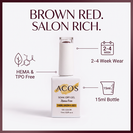 ACOS Dark Brown Red gel colour benefits