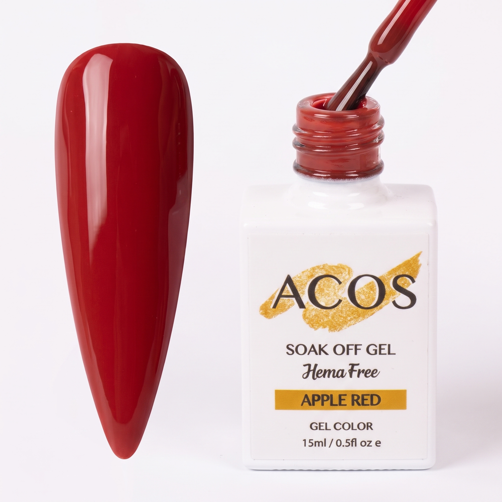 ACOS Apple Red 085 gel nail colour swatch
