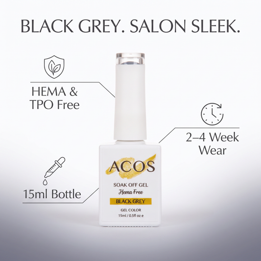 ACOS Black Grey gel colour benefits