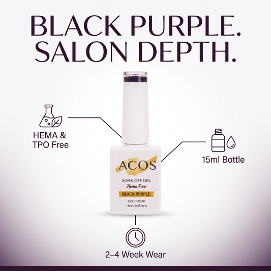 ACOS HF095 HEMA-free Black Purple gel colour product details