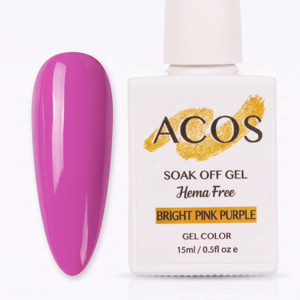ACOS Bright Pink Purple nail swatch