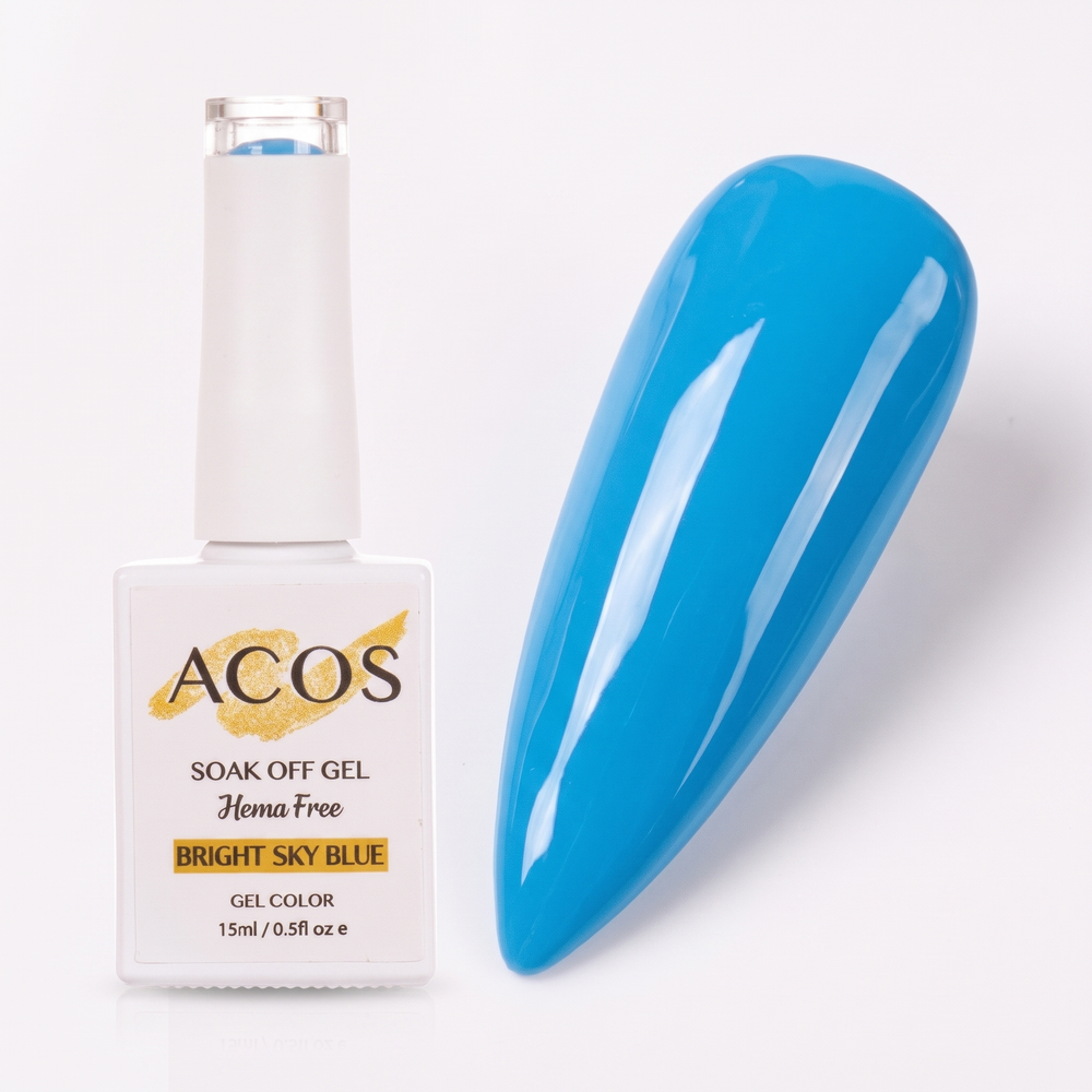 ACOS Bright Sky Blue 079 gel nail colour swatch