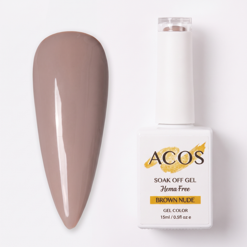 ACOS Brown Nude nail swatch