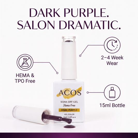 ACOS Dark Purple gel colour benefits