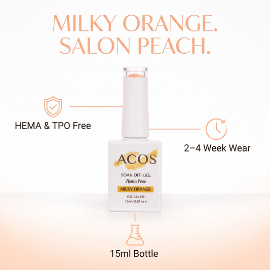 ACOS Milky Orange gel colour benefits