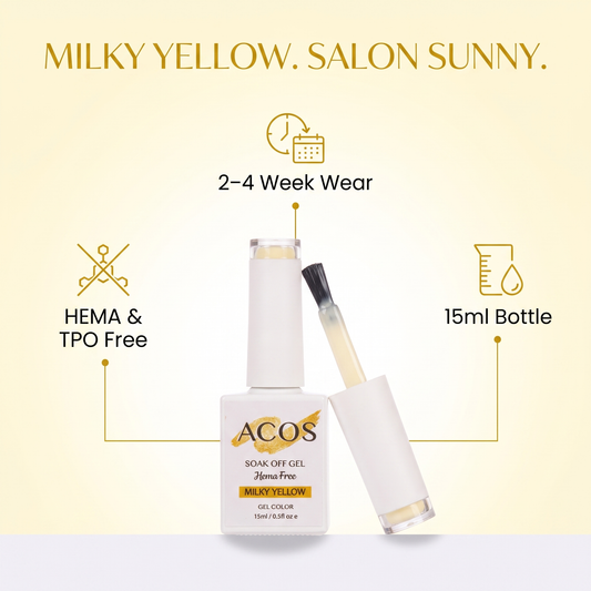 ACOS Milky Yellow gel colour benefits