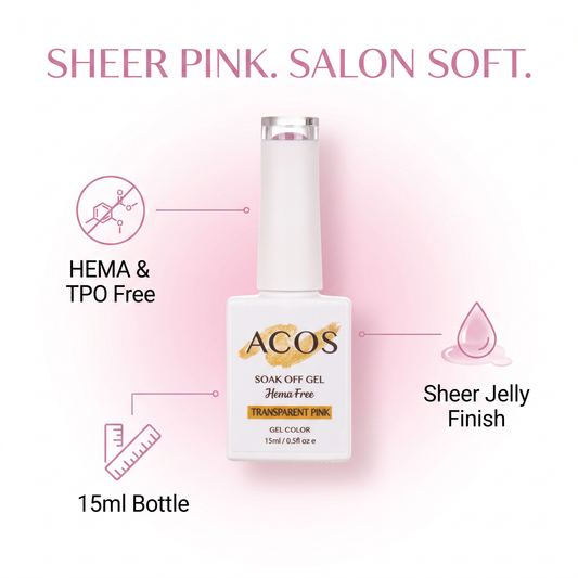 ACOS Transparent Pink gel colour benefits