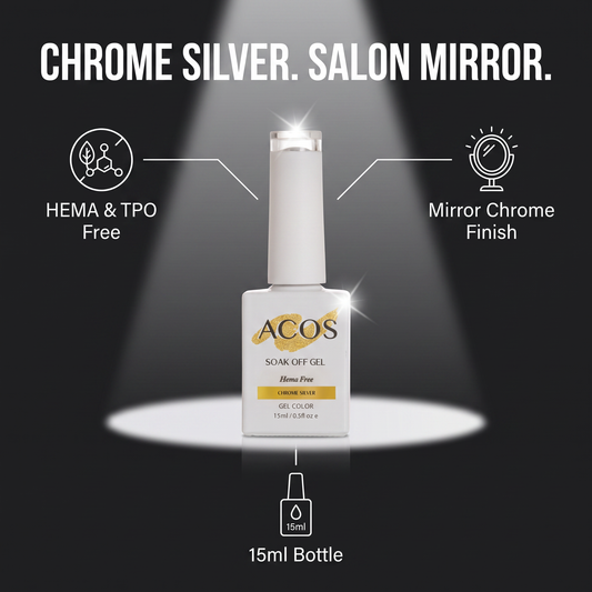 ACOS Chrome Silver gel colour benefits
