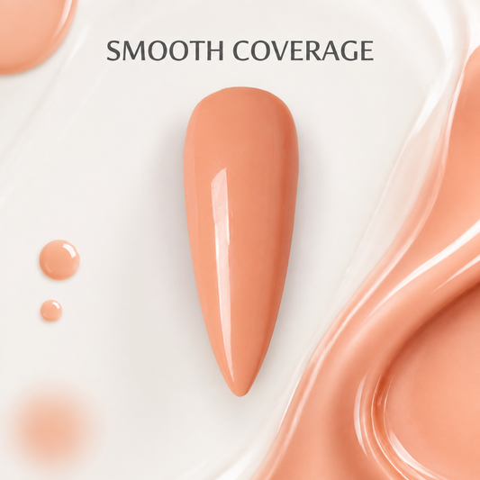 ACOS Milky Orange 048 gel polish swatch and bottle