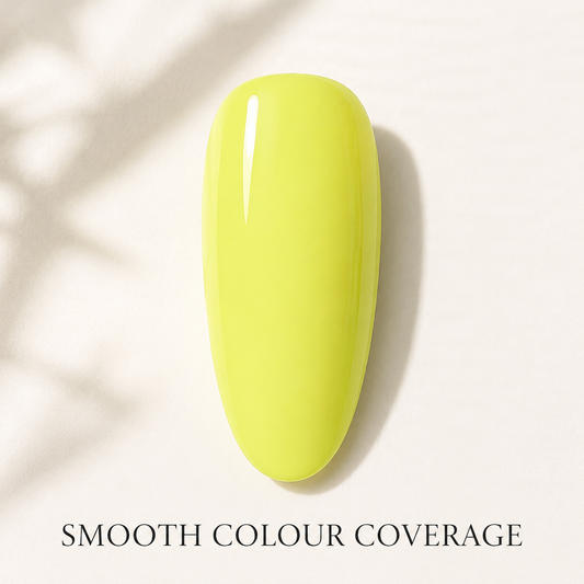 ACOS Slim Yellow 088 gel polish swatch with smooth yellow colour