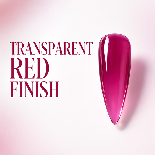 ACOS Transparent Red 078 translucent red gel polish swatch