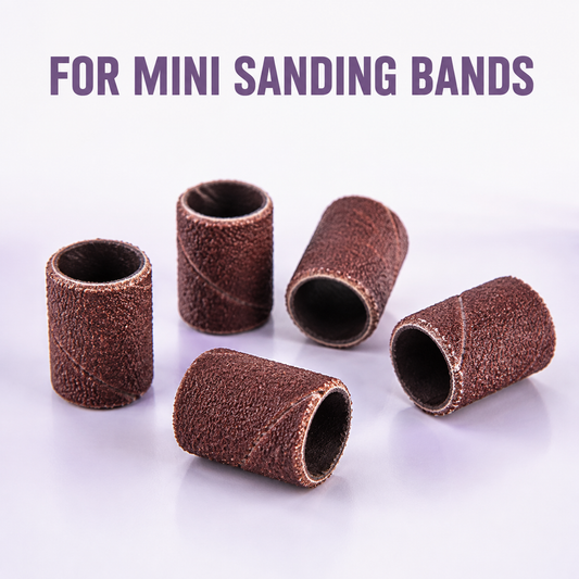 Mini sanding bands with For Mini Sanding Bands benefit text for ACOS Bit024 compatibility