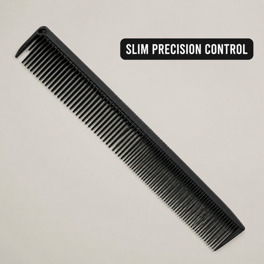 Slim black cutting comb for controlled sectioning