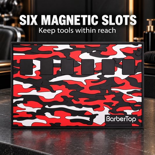 Barber Mat Magnetic Barbertop Camo 6 Slots benefit image 1