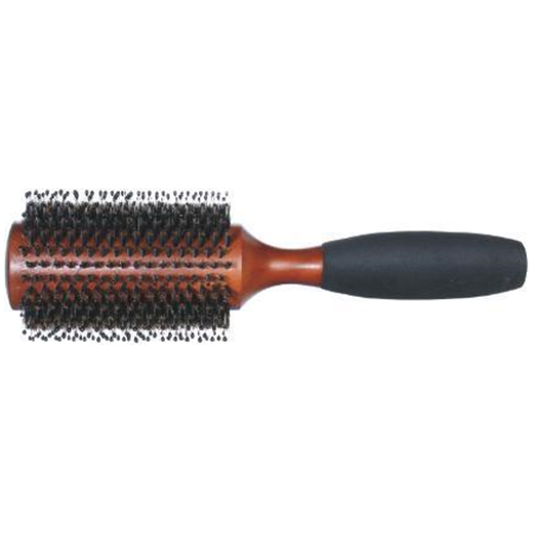 Bristle Brush With Black Plastic Round Handle - MV hair and beauty