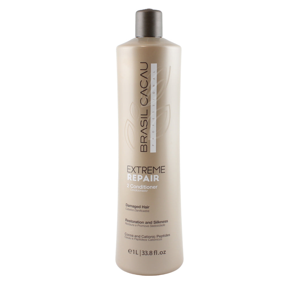 Brasil Cacau Extreme Repair conditioner 1L bottle, front view