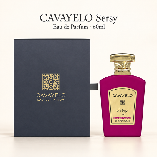 CAVAYELO Sersy Eau de Parfum 60ml magenta bottle with presentation box