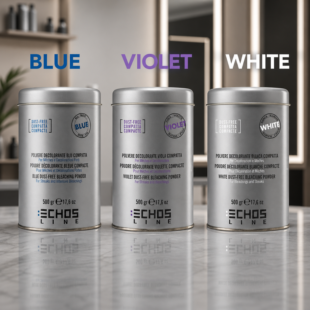 Echos Color Dust-Free Blue Bleach 500g – dust bleach colours