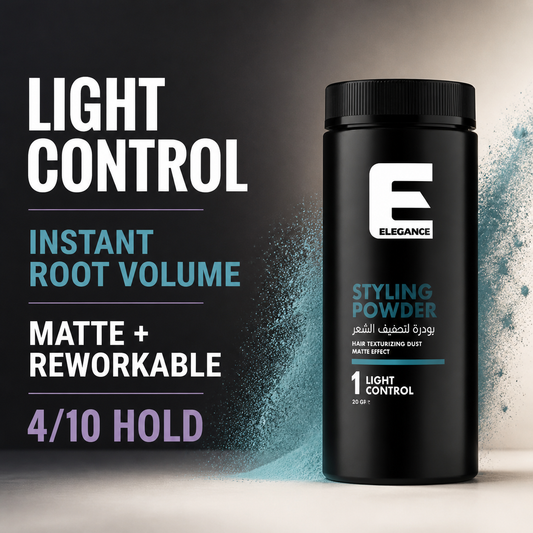 Elegance Styling Powder 20g light control, instant root volume, matte finish and 4/10 hold