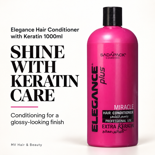 Elegance hair Conditioner with Keratin 1000ml โ SHINE WITH KERATIN CARE