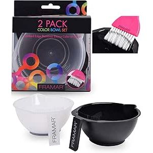 Framar Color Mixing Bowl with Cleaner (Pack of 2) - MV hair and beauty