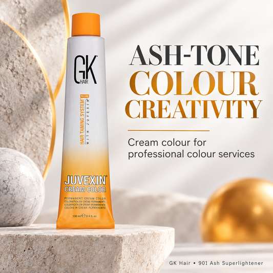 GK Colour 901 (Ash Superlightener) — cream colour creativity