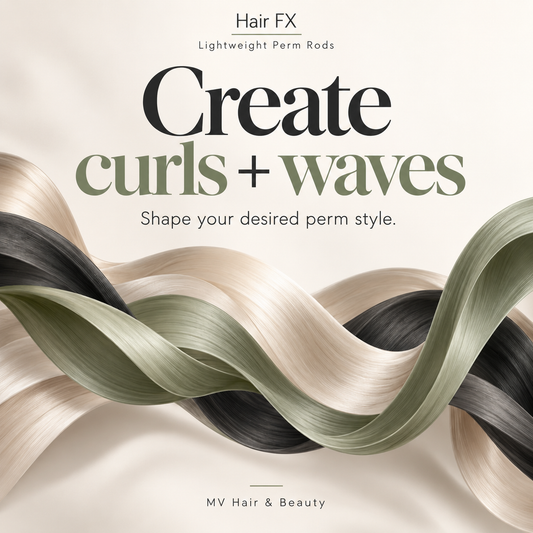 Hair FX Lightweight Perm Rods — Create curls + waves. Shape your desired perm style.