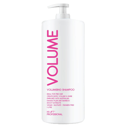 Hi Lift Volume Volumising Shampoo 1 Litre white pump bottle
