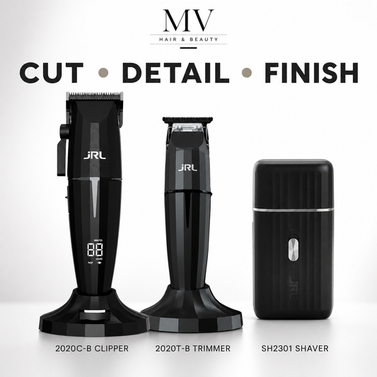 JRL Onyx 2020C-B clipper 2020T-B trimmer and SH2301 shaver pack contents