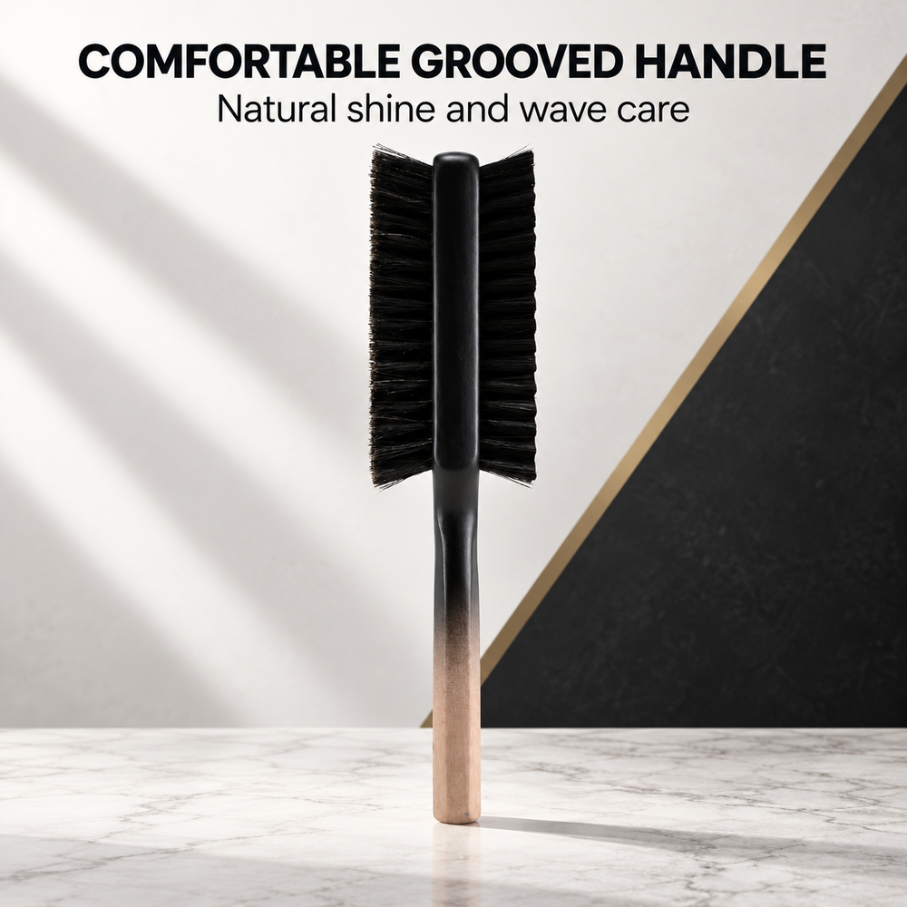 JRL double-sided brush with comfortable grooved handle