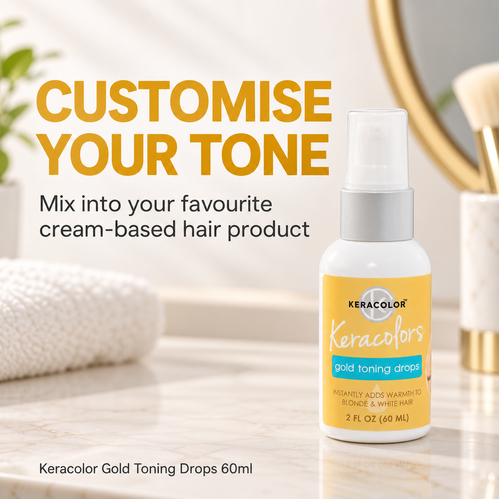 Keracolor Keracolors Gold Toning Drops 60ml — CUSTOMISE YOUR TONE