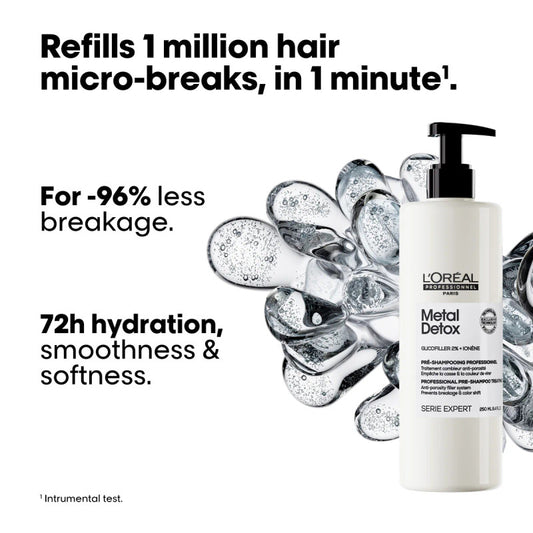 L'Oreal Serie Expert Metal Detox Pre Shampoo Treatment 250ml - MV hair and beauty
