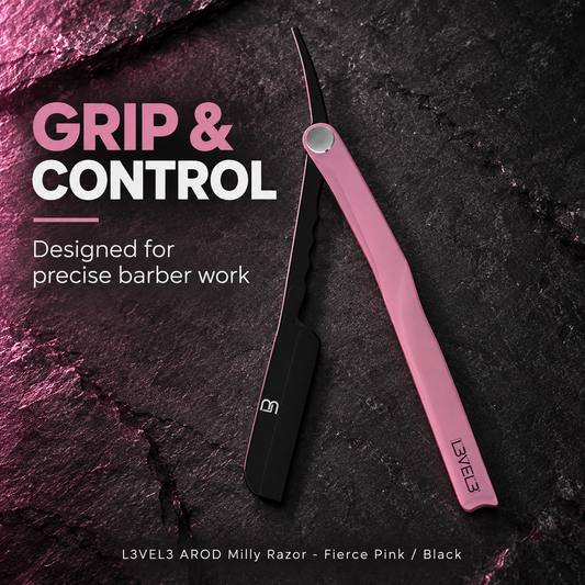L3VEL3 AROD Milly Razor Fierce Pink/Black — GRIP & CONTROL