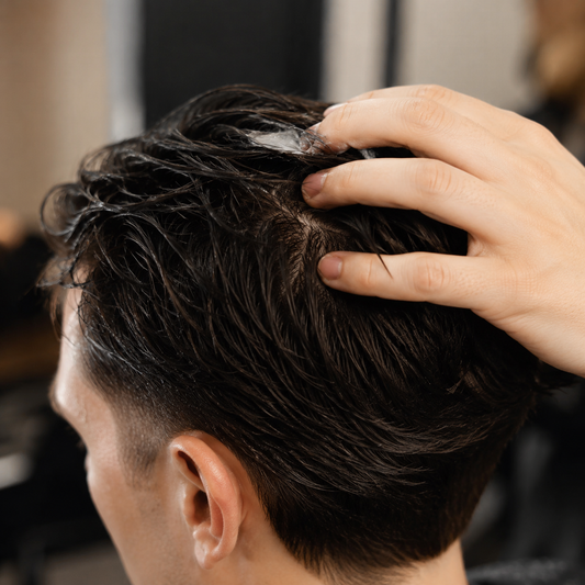 L3VEL3 Brilliant Cream worked through wet short hair before blow-drying