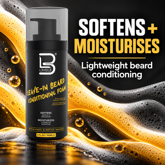 L3VEL3 Leave-In Beard Conditioning Foam 150ml benefit image 1