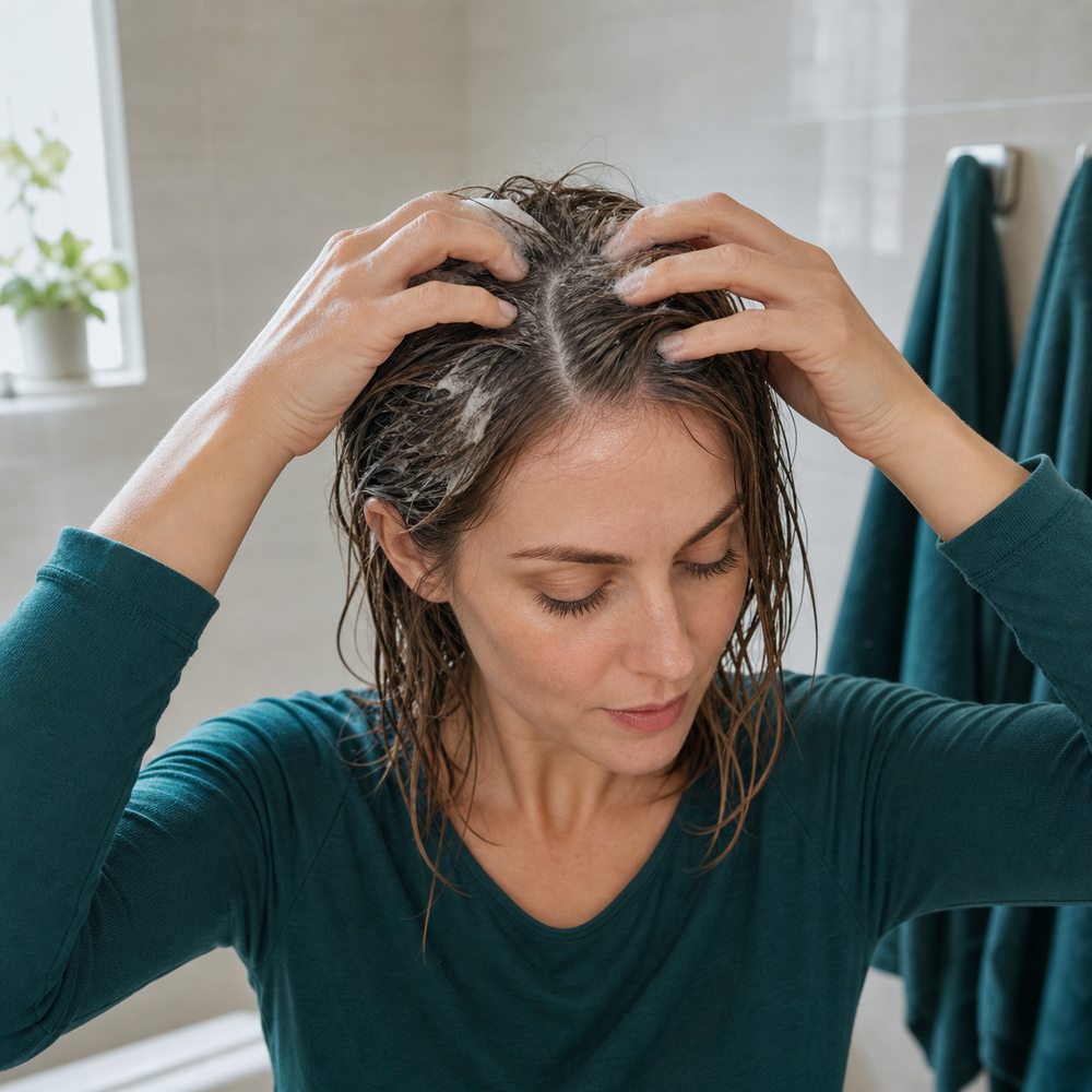 At-home ST1 and ST2 wash routine with gentle root massage