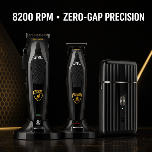 JRL x Lamborghini black grooming bundle - 8200 RPM and zero-gap precision