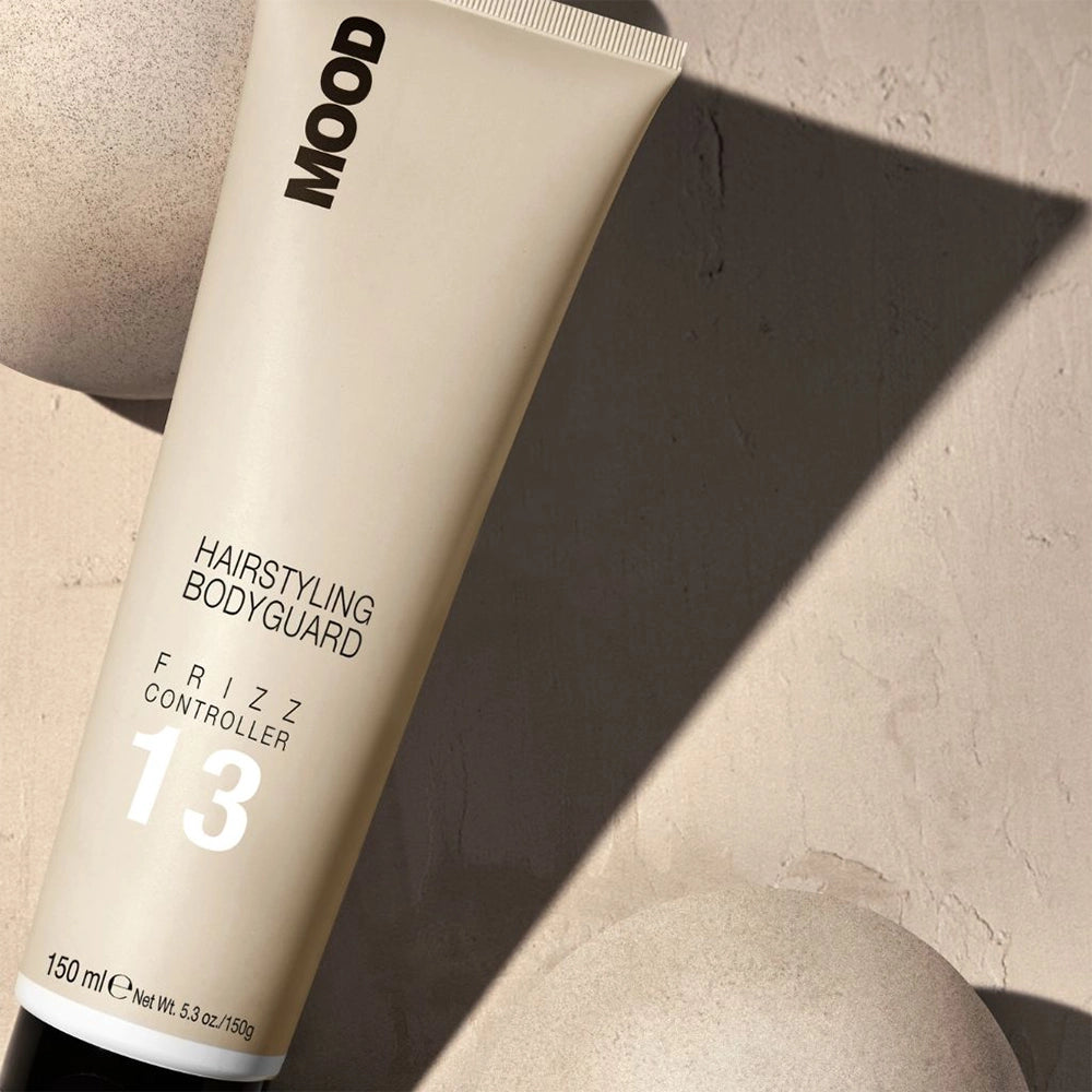 MOOD Hair Bodyguard 13 Frizz Controller 150ml - packaging close-up