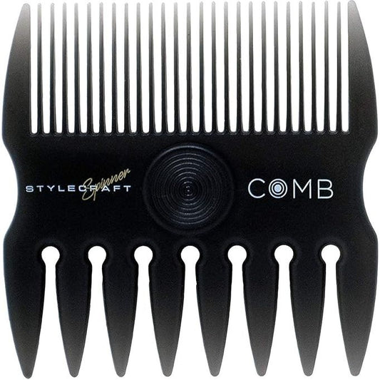 MV Spinner hair comb showing the flexible spinning centre design