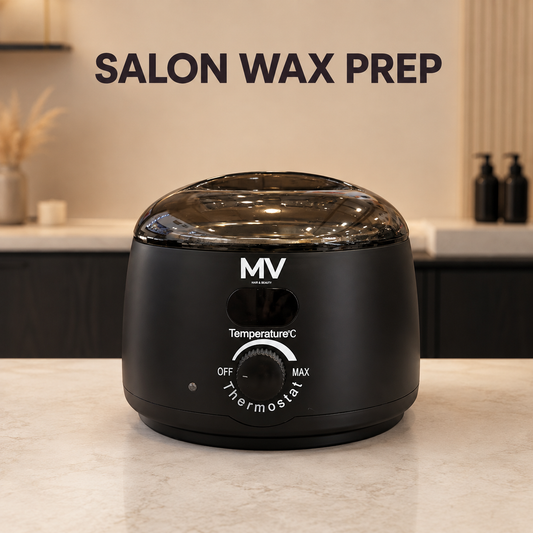 MV Wax Heater salon wax preparation benefit graphic