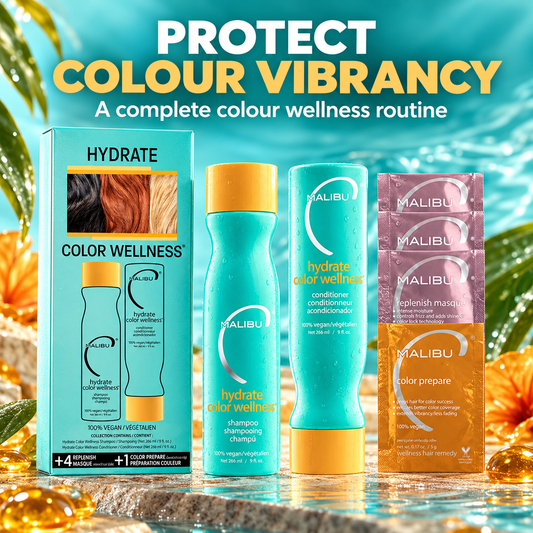 Malibu C Hydrate Colour Wellness Collection - protect colour vibrancy
