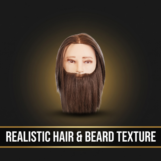 Mannequin Head James - realistic hair & beard texture