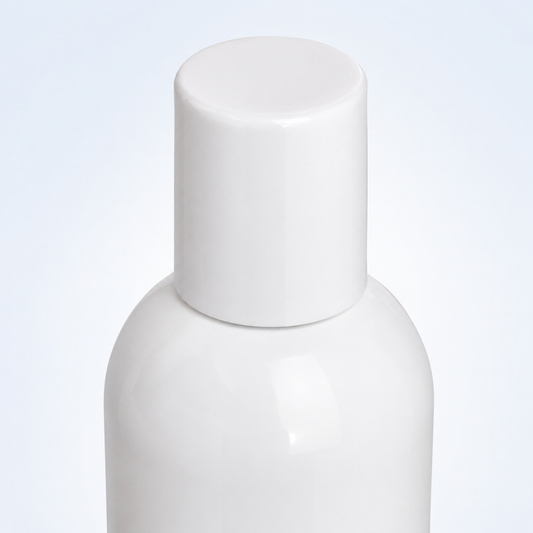 Natural Look Anti Lice Shampoo 250ml white cap and bottle shoulder detail
