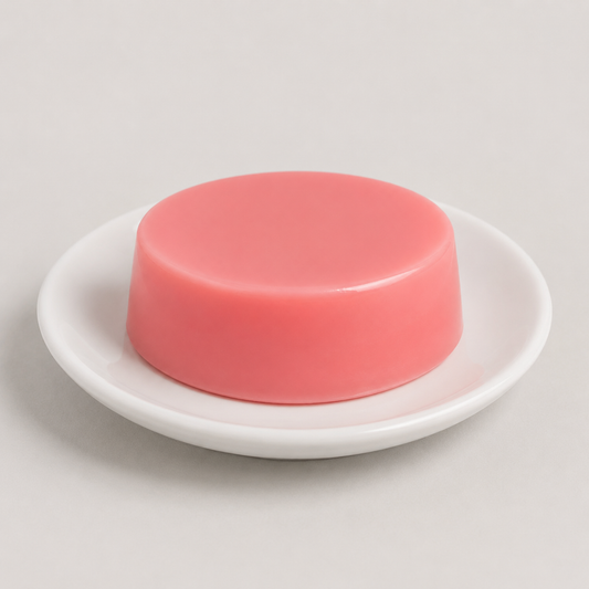 Natural Look Brazilian Berry coral-pink hot wax disc detail