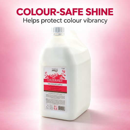 Natural Look Colourance Shine Enhancing Shampoo 5L benefit 1