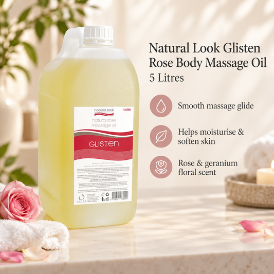 Natural Look Glisten Rose Body Massage Oil 5 Litres - MV hair and beauty