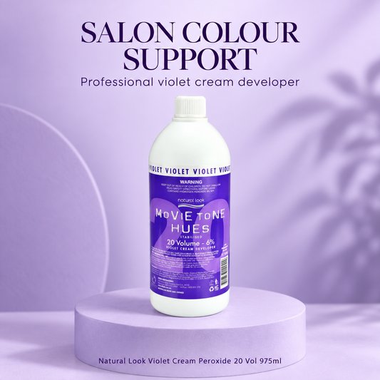 Natural Look Movie Tone Hues Violet Cream Peroxide 20 vol 975ml — SALON COLOUR SUPPORT