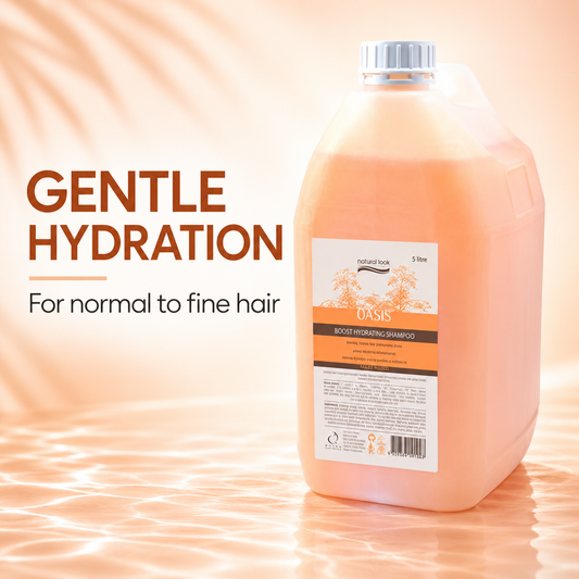 Natural Look Oasis Boost Hydrating Shampoo 5L benefit 1