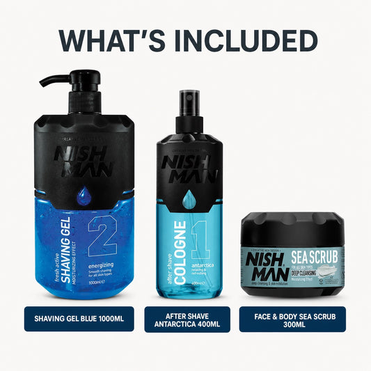 Nish Man Shave & Skin Trio - Included